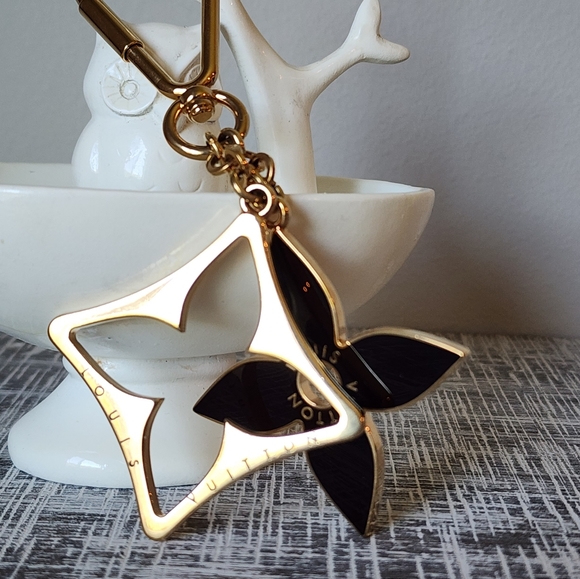 Louis Vuitton Porte Cles Puzzle Bag Charm Keychain in Gold/Dk Brown - Picture 2 of 8